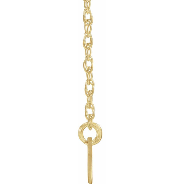 Solid Gold Nameplate Necklace