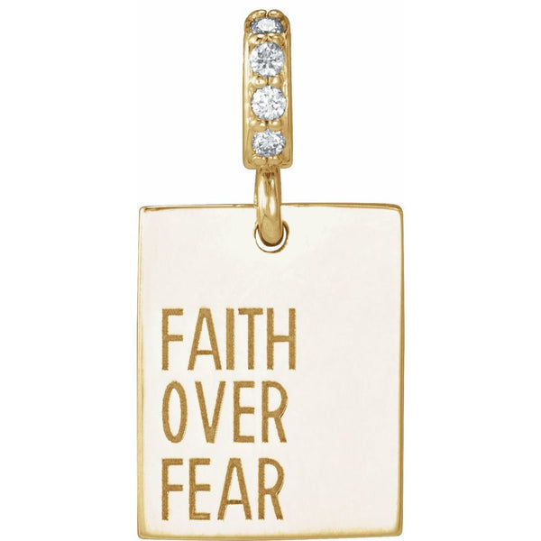 Faith Over Fear Pendant