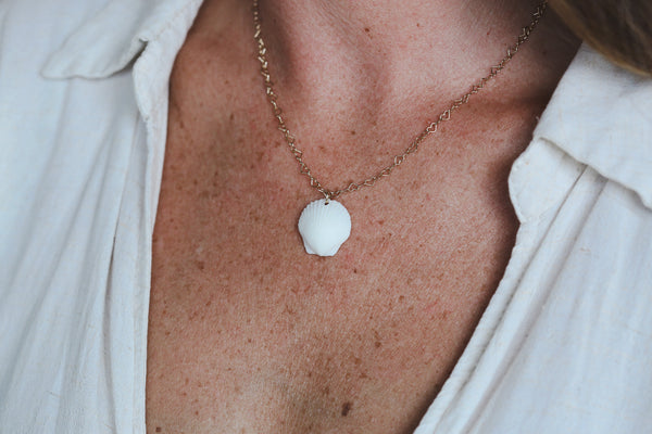 Scallop Seashell Pendant