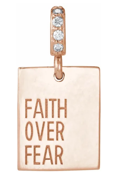 Faith Over Fear Pendant